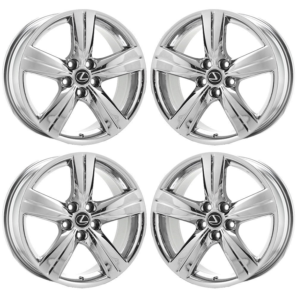 18" Lexus GS350 GS430 Bright Chrome wheel rim Factory OEM 74184 EXCHANGE